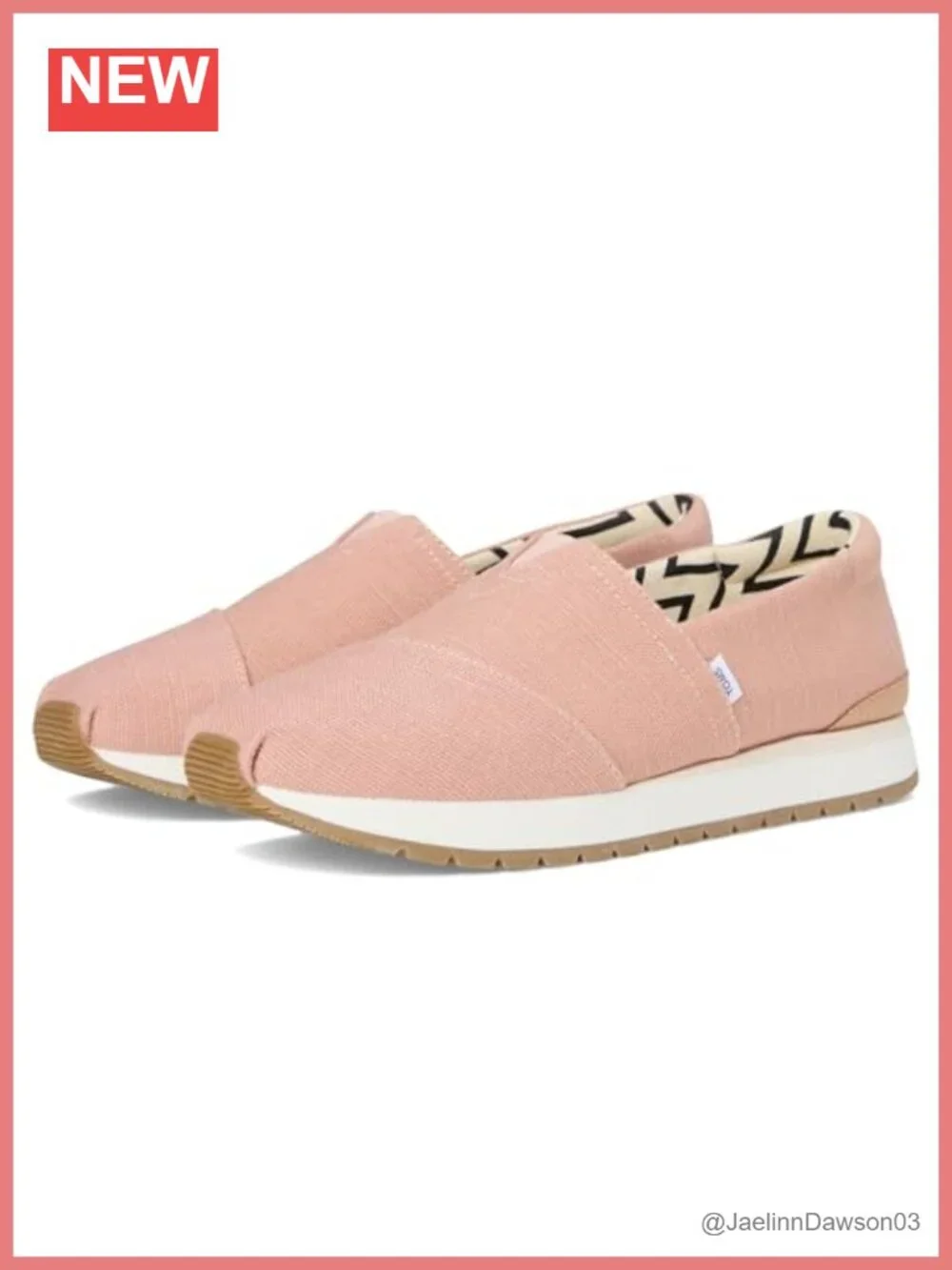 TOMS Alpargata Slip-On Fashion Sneakers with Removable Insole Canvas